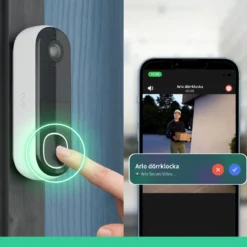 Arlo Essential 2K trådlös videodörrklocka med Chime 2