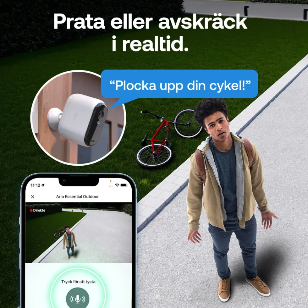 Arlo Essential 3 XL 2K – Trådlös övervakningskamera 2-pack