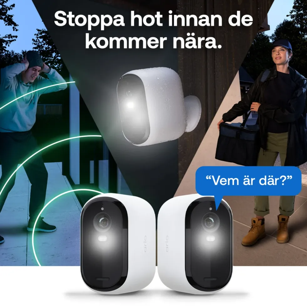 Arlo Essential 3 XL 2K – Trådlös övervakningskamera 2-pack