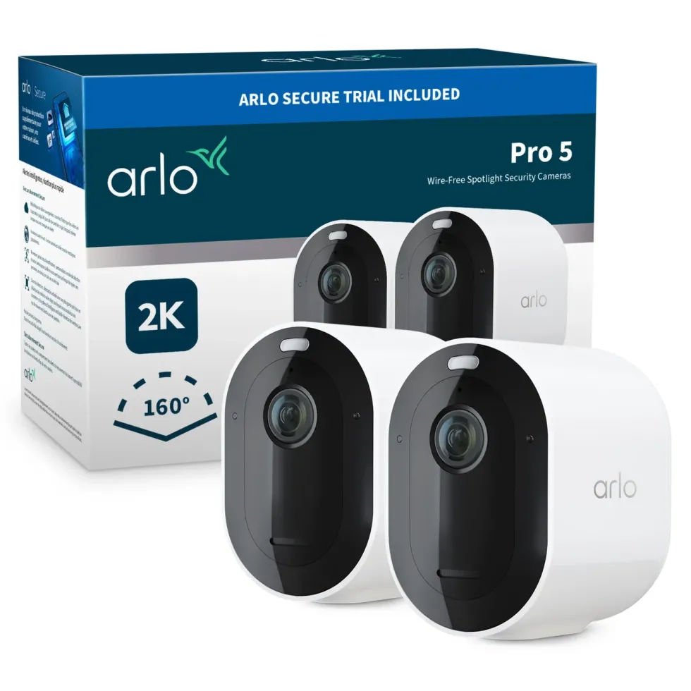 Arlo Pro 5 Spotlight – Trådlös övervakningskamera 2-pack