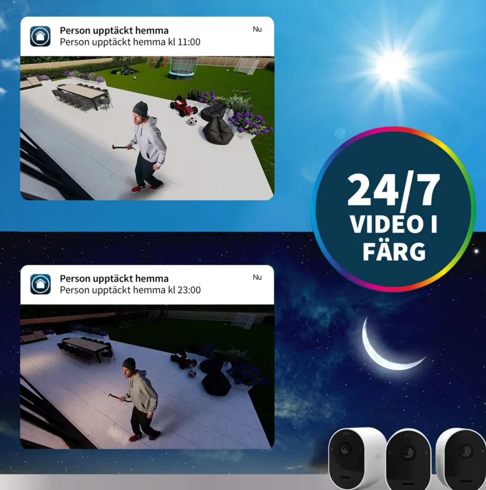 Arlo Pro 5 Spotlight – Trådlös övervakningskamera 2-pack
