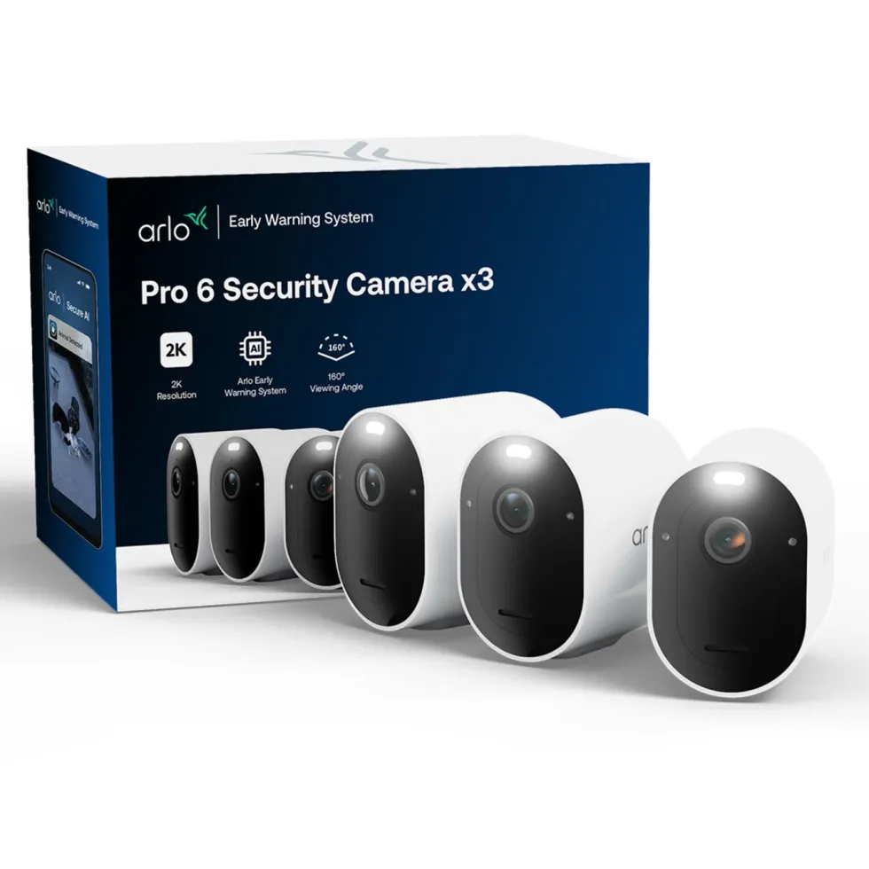Arlo Pro 6 – Trådlös övervakningskamera 3-pack