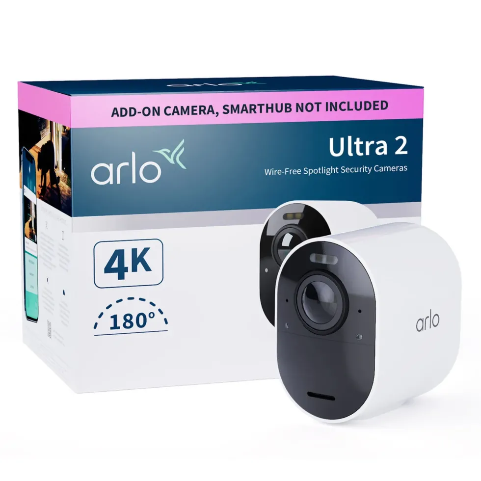 Arlo Ultra 2 Spotlight – Trådlös övervakningskamera 1-pack Vit