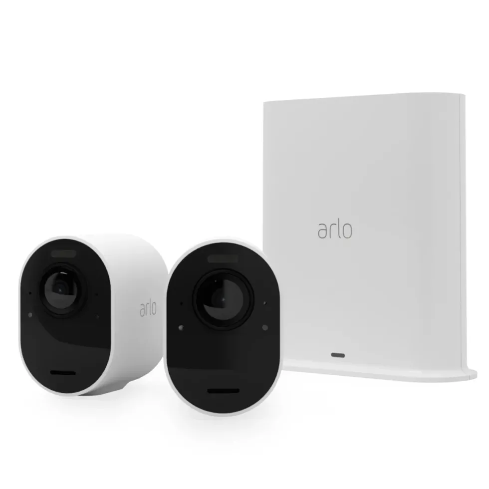 Arlo Ultra 2 Spotlight – Trådlös övervakningskamera 2-pack Vit