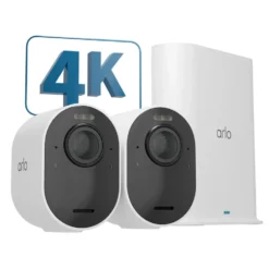 Arlo Ultra 2 Spotlight – Trådlös övervakningskamera 2-pack Vit