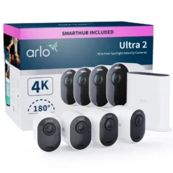 Arlo Ultra 2 Spotlight – Trådlös övervakningskamera 4-pack Vit