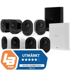Arlo Ultra 2 Spotlight – Trådlös övervakningskamera 4-pack Vit