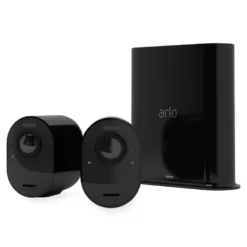 Arlo Ultra 2 Spotlight – Trådlös övervakningskamera 2-pack Svart