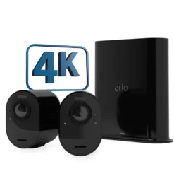 Arlo Ultra 2 Spotlight – Trådlös övervakningskamera 2-pack Svart