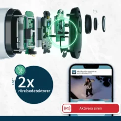 Arlo Ultra 2 Spotlight – Trådlös övervakningskamera 2-pack Svart