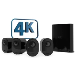 Arlo Ultra 2 Spotlight – Trådlös övervakningskamera 4-pack Svart