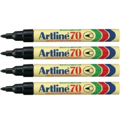 Artline Märkpenna 70 Svart 4-pack