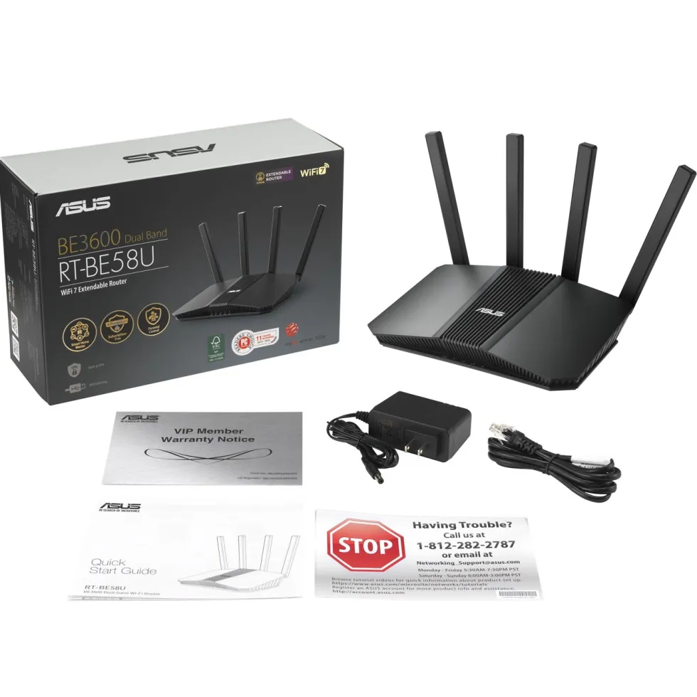 Asus RT-BE58U Trådlös router BE3600