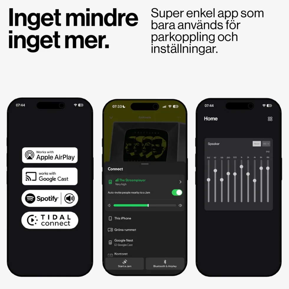 Atonemo Streamplayer nätverksstreamer Svart
