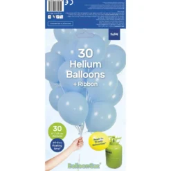 Ballonger 30-pack Ljusblå