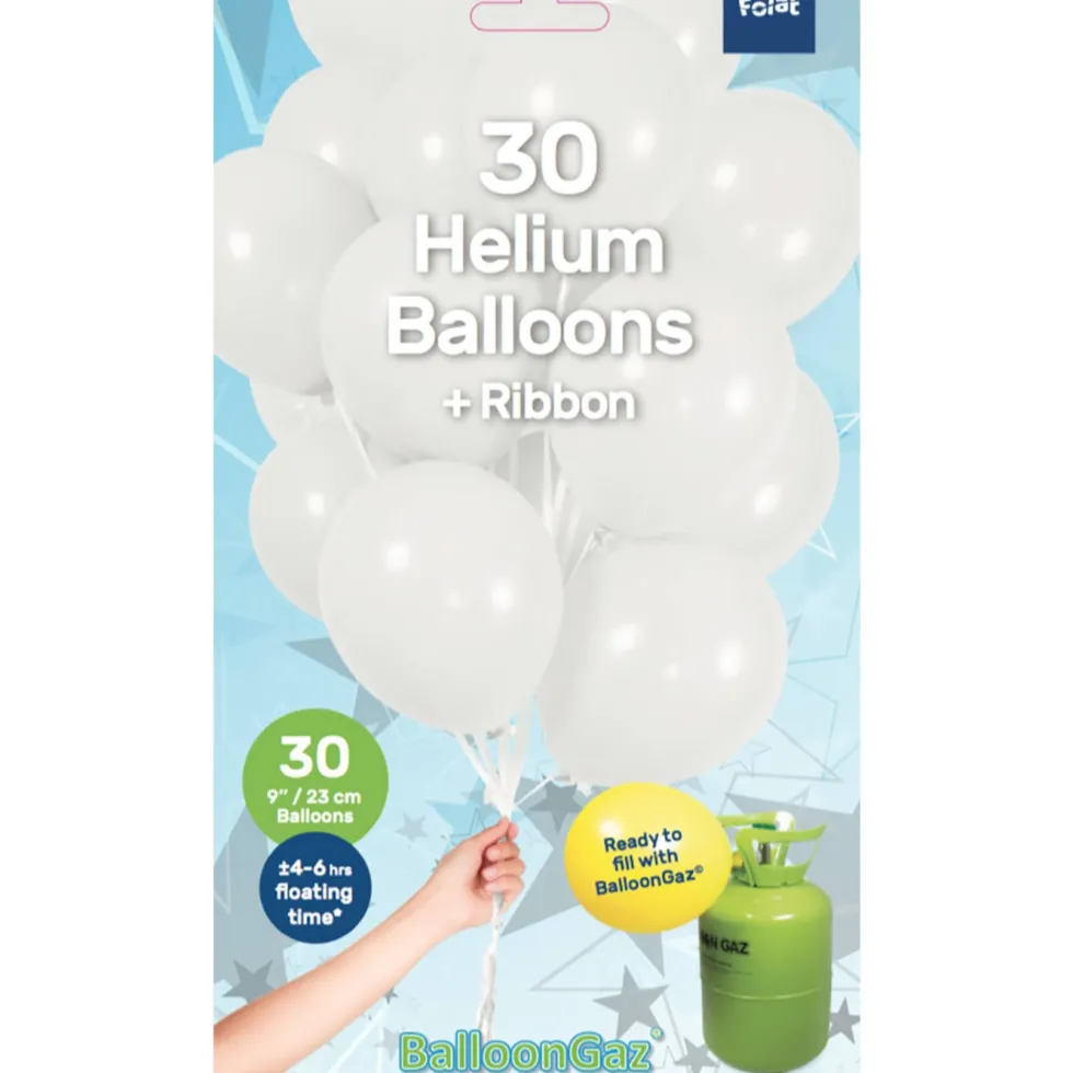 Ballonger 30-pack Vit