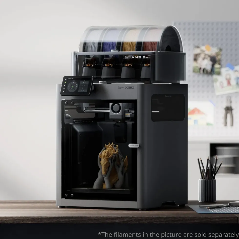 Bambu Lab X2D AMS Combo 3D-skrivare
