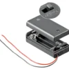 Batterihållare med switch för 2x AA