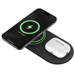Belkin BoostCharge Pro 2-in-1 med Qi2 15 W Svart
