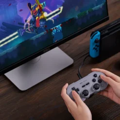 8Bitdo SN30 Pro Handkontroll med USB-anslutning Grå