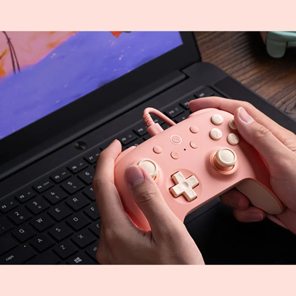 8Bitdo Ultimate 2C Trådlös handkontroll med Hall Effect Peach