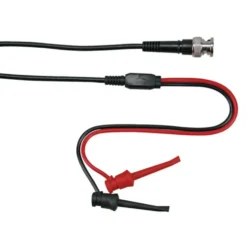 BNC-kabel med testklämmor