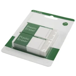BNT Office Radergummi vitt 2-pack
