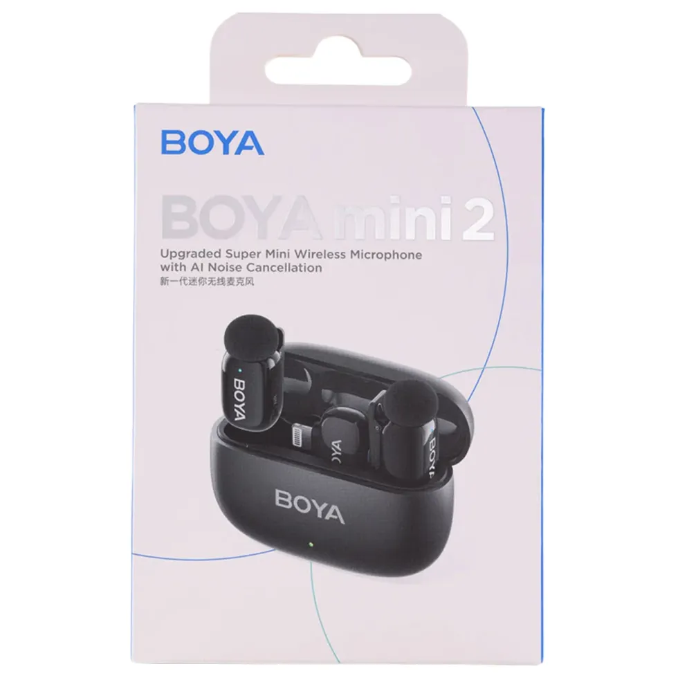 Boya mini 2 trådlöst mikrofonsystem för iPhone