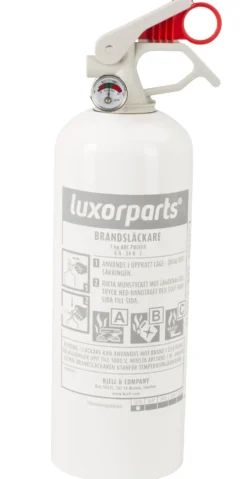 Brandsläckare med pulver 1 kg Vit