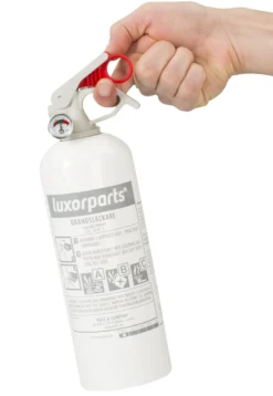 Brandsläckare med pulver 1 kg Vit