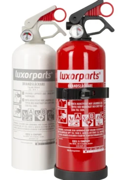 Brandsläckare med pulver 1 kg Vit