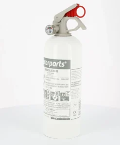 Brandsläckare med pulver 1 kg Vit