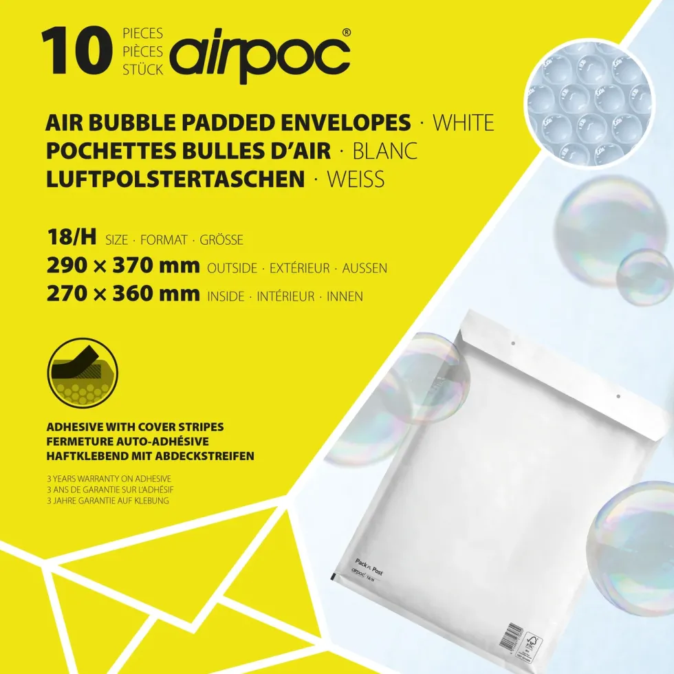 Bubbelpåsar 10-pack 270x360 mm