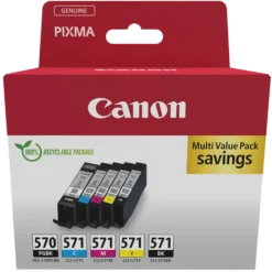 Canon CLI-571 och CLI-570 Bläckpatron 5-pack