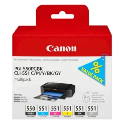 Canon PGI-550 och CLI-551 Bläckpatron 6-pack