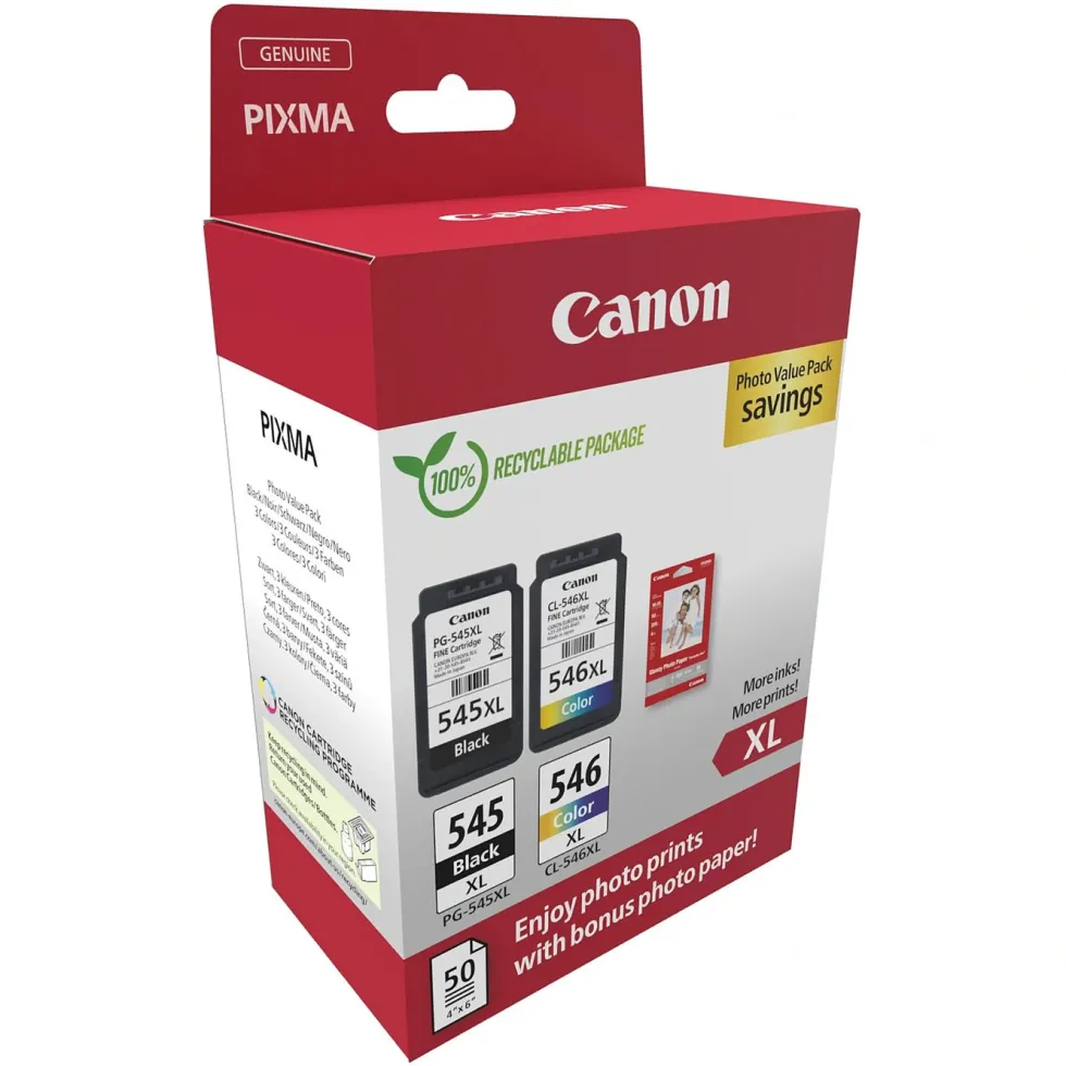 Canon PG-545XL/CL-546XL Värdepaket för skrivare