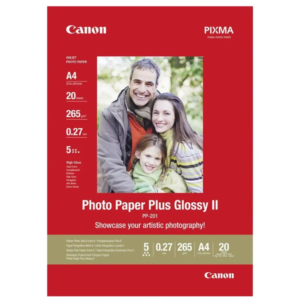 Canon Plus Glossy II Fotopapper A4 20-pack