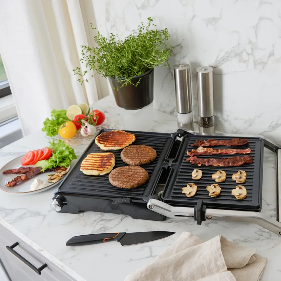 Champion Panini- och bordsgrill Pro Health PG600 2-i-1