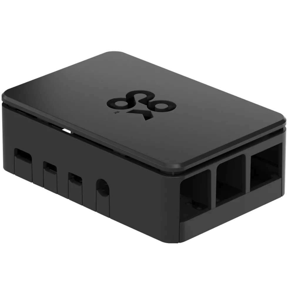 Chassi för Raspberry Pi 4 Model B Svart