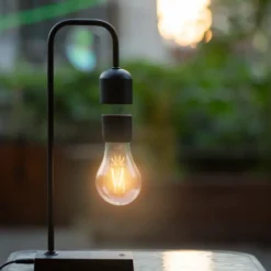 Cleverio Leviterande bordslampa Svart