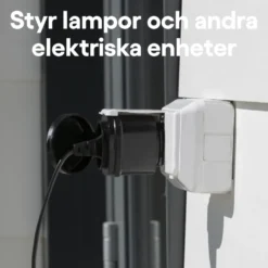 Cleverio Mini-fjärrströmbrytare för utomhusbruk 3000 W 4-pack