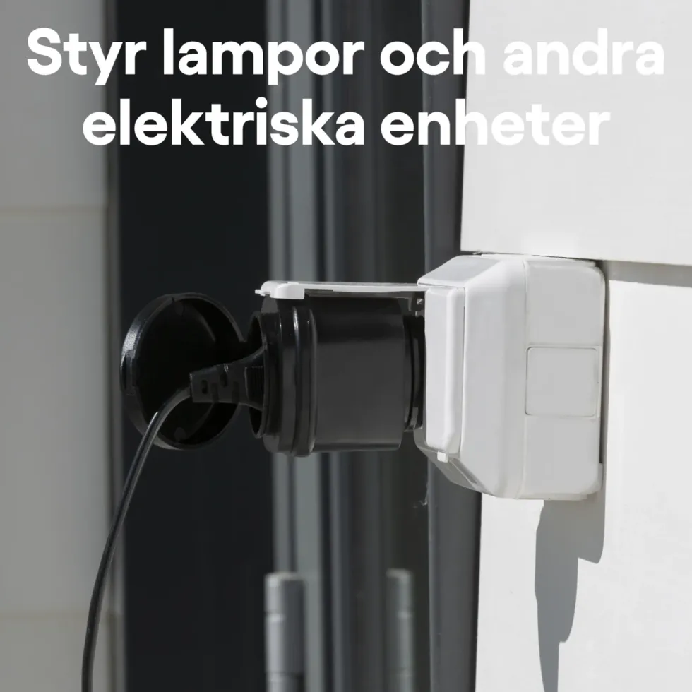 Cleverio Mini-fjärrströmbrytare för utomhusbruk 3000 W 4-pack