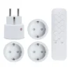 Cleverio Mini-fjärrströmbrytare med fjärrkontroll 4-pack