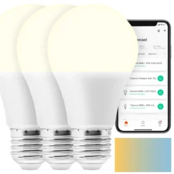 Cleverio Smart E27 LED-lampa 806 lm 3-pack