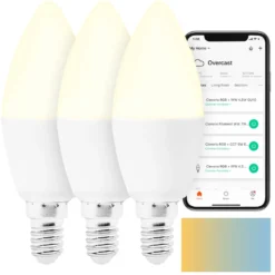 Cleverio Smart E14 LED-lampa 470 lm 3-pack