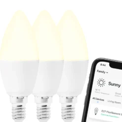 Cleverio Smart E14 LED-lampa 470 lm 3-pack