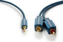 Clicktronic Ljudkabel 3,5 mm till 2x RCA 7,5 m