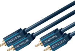 Clicktronic Stereo-ljudkabel 2x RCA 2 m