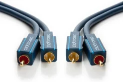 Clicktronic Stereo-ljudkabel 2x RCA 2 m