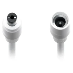 DC-förlängningskabel 5,5x2,1 mm 3 m Vit